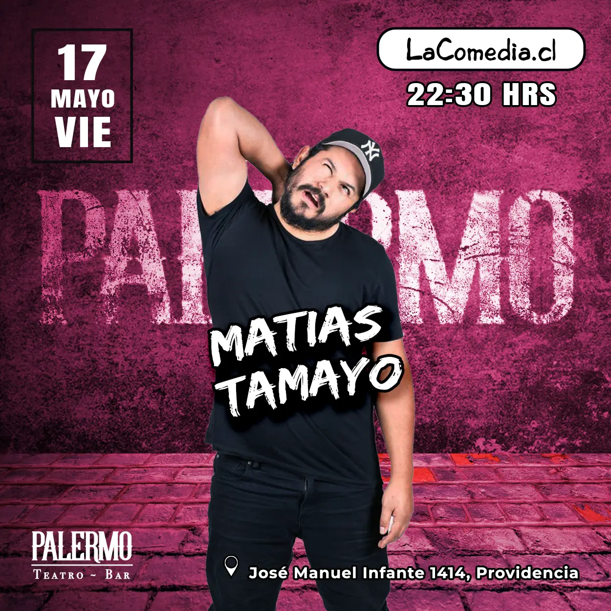 17 de mayo 22.30 h Matias Tamayo