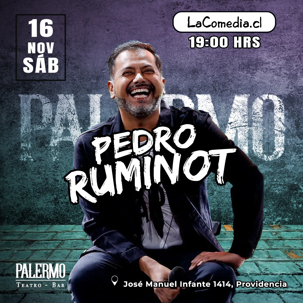 Nov – Sábado 16 – 19 hrs – Pedro Ruminot