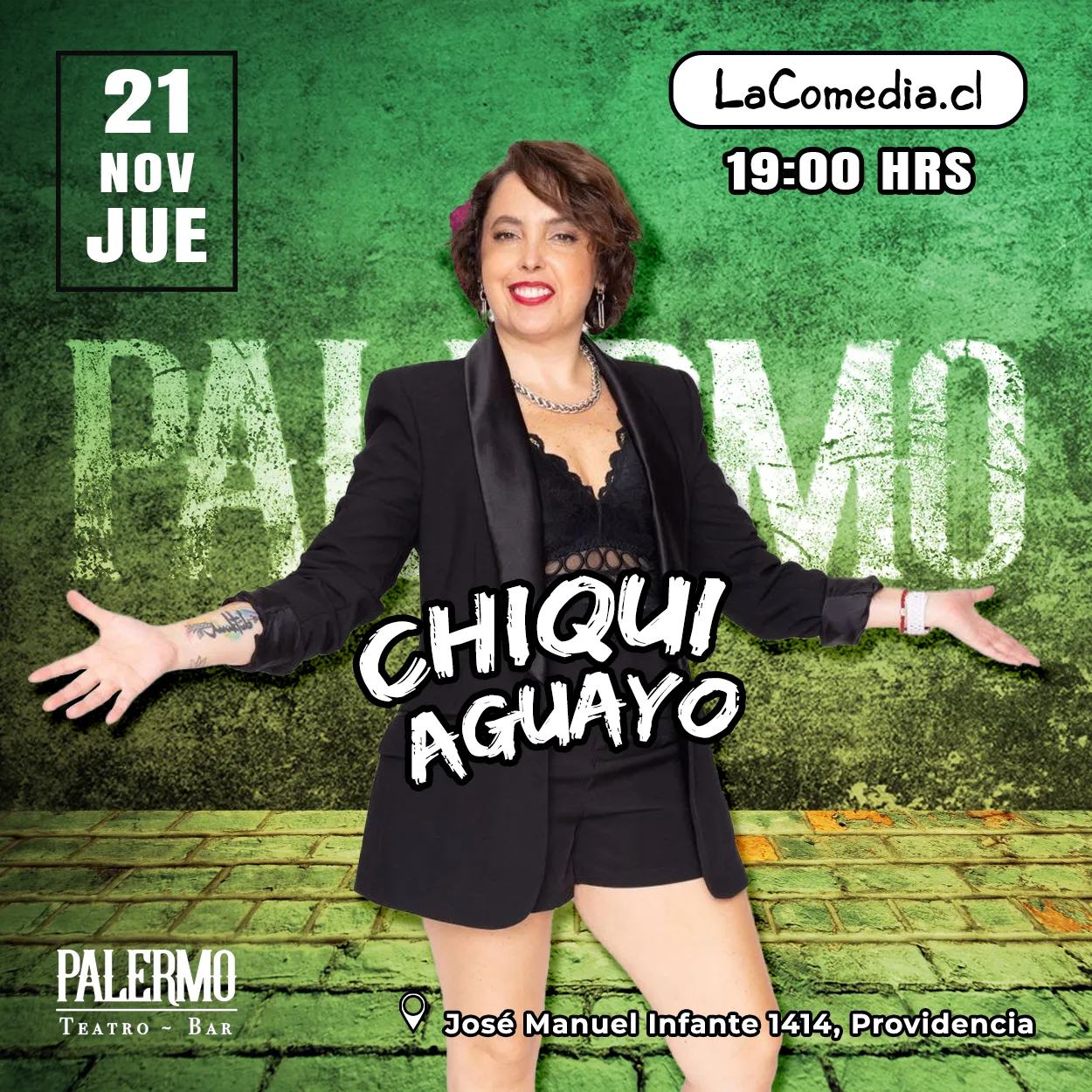 Nov – Jueves 21 – 19 hrs – Chiqui Aguayo