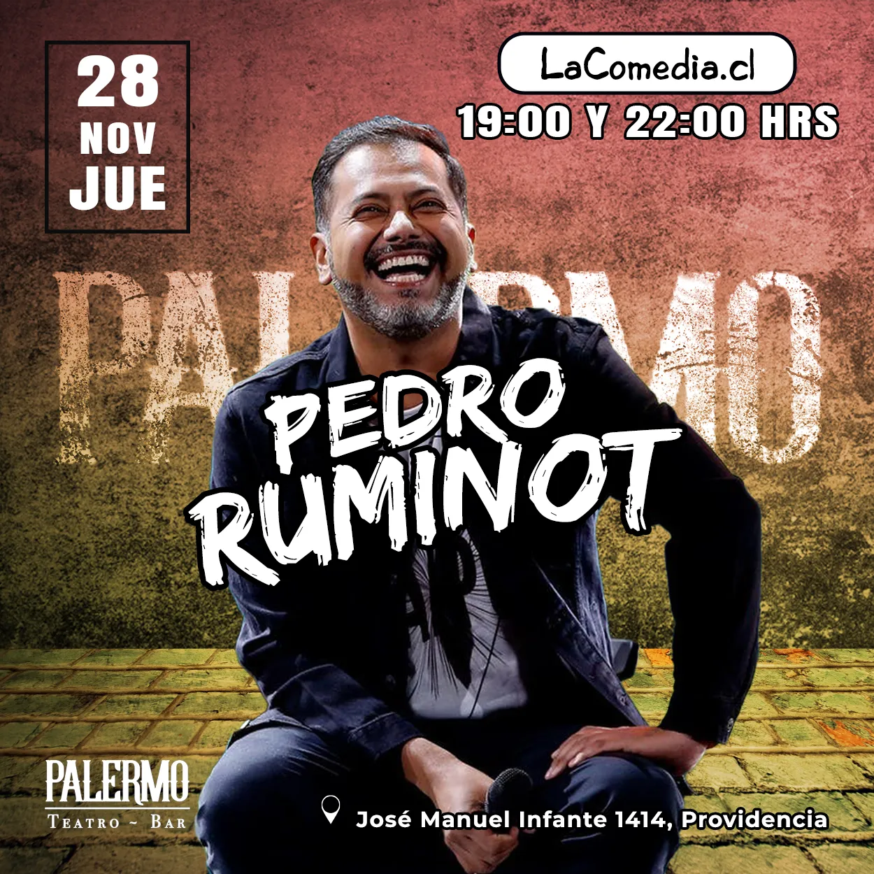 Nov – Jueves 28 – 19 y 22 hrs – Pedro Ruminot