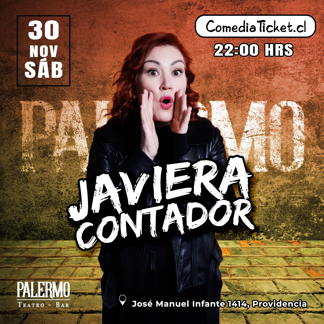 Nov – Sábado 30 – 22 hrs – Javiera Contador