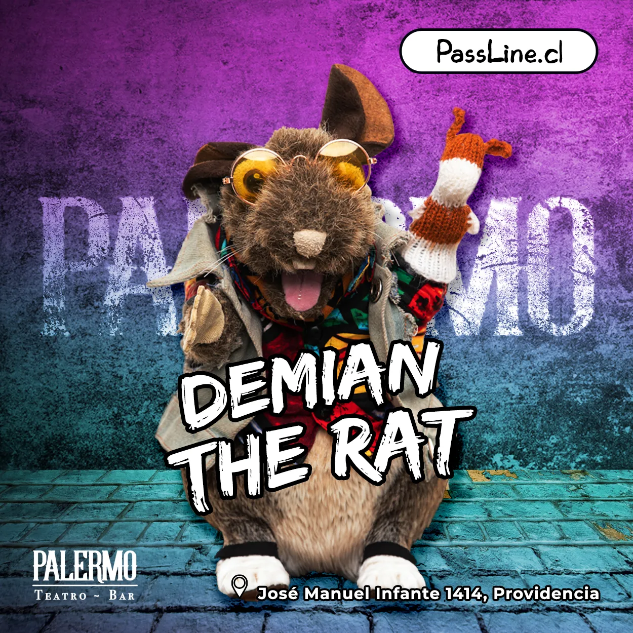 Nov – Viernes 29 – 19 hrs – Demian The Rat